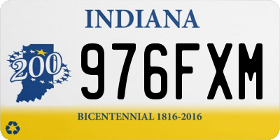 IN license plate 976FXM