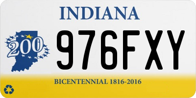 IN license plate 976FXY