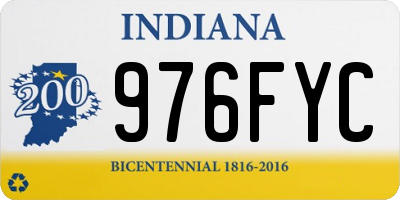 IN license plate 976FYC
