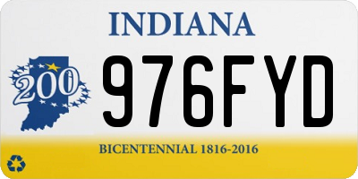 IN license plate 976FYD