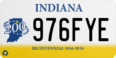 IN license plate 976FYE