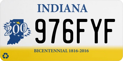 IN license plate 976FYF