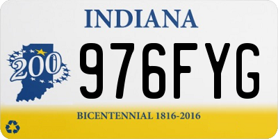 IN license plate 976FYG