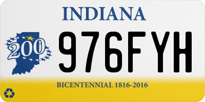 IN license plate 976FYH