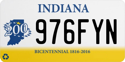 IN license plate 976FYN