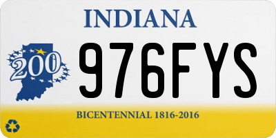 IN license plate 976FYS