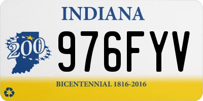 IN license plate 976FYV