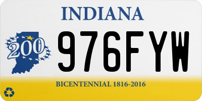 IN license plate 976FYW