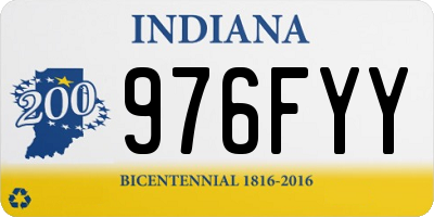 IN license plate 976FYY