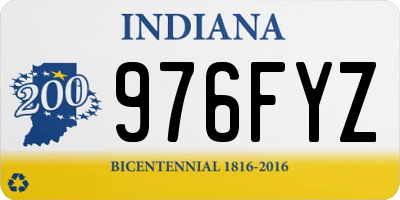 IN license plate 976FYZ