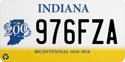 IN license plate 976FZA