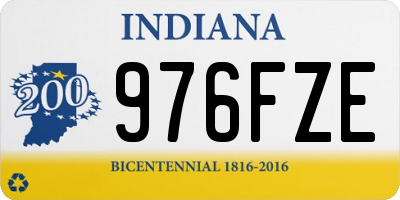 IN license plate 976FZE