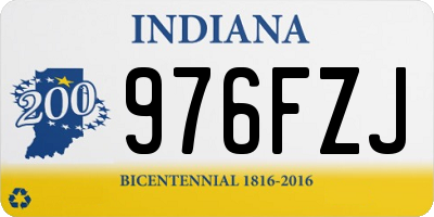 IN license plate 976FZJ