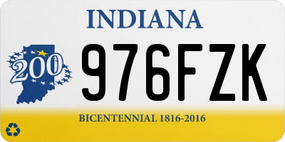 IN license plate 976FZK