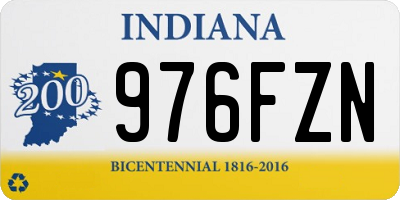 IN license plate 976FZN