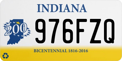 IN license plate 976FZQ