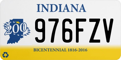 IN license plate 976FZV