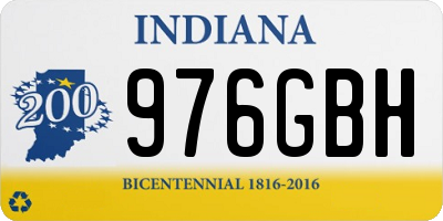 IN license plate 976GBH