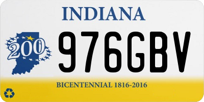 IN license plate 976GBV