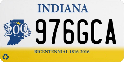 IN license plate 976GCA
