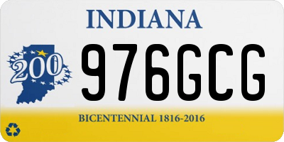 IN license plate 976GCG