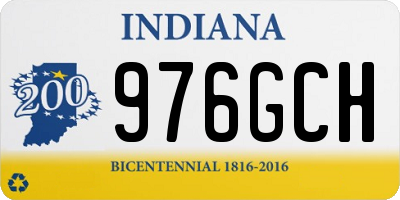IN license plate 976GCH