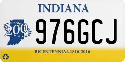 IN license plate 976GCJ