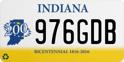 IN license plate 976GDB
