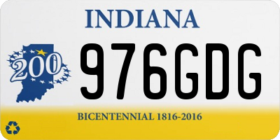 IN license plate 976GDG