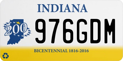 IN license plate 976GDM
