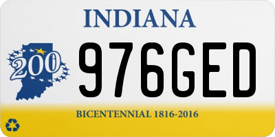 IN license plate 976GED