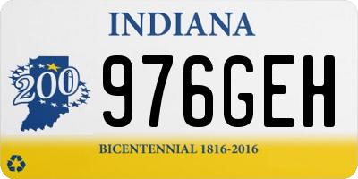 IN license plate 976GEH
