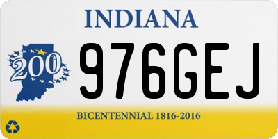 IN license plate 976GEJ