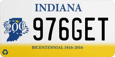 IN license plate 976GET