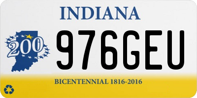 IN license plate 976GEU