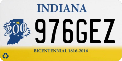 IN license plate 976GEZ