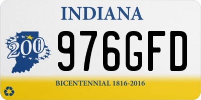 IN license plate 976GFD