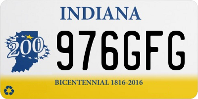 IN license plate 976GFG