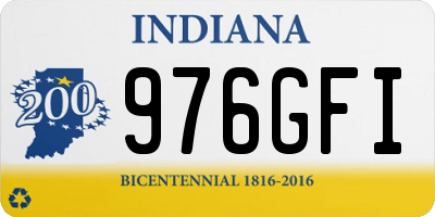 IN license plate 976GFI
