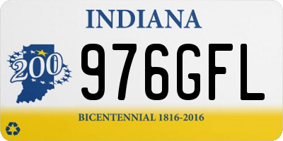 IN license plate 976GFL