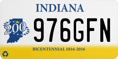 IN license plate 976GFN