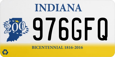 IN license plate 976GFQ