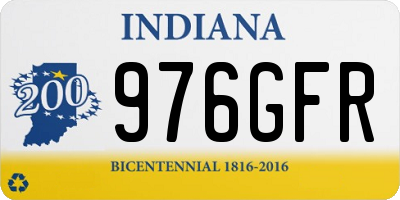 IN license plate 976GFR