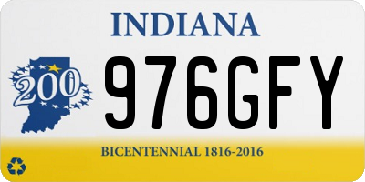 IN license plate 976GFY