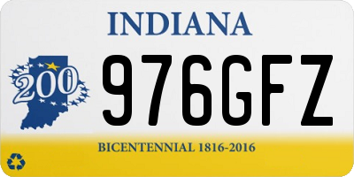 IN license plate 976GFZ
