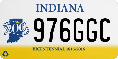 IN license plate 976GGC