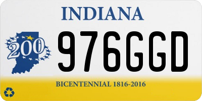 IN license plate 976GGD