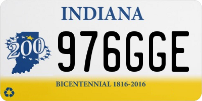 IN license plate 976GGE