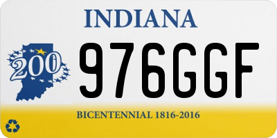 IN license plate 976GGF