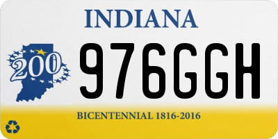 IN license plate 976GGH